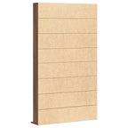 vidaXL CD-Regal Braun Eichen-Optik 102x23x177,5 cm Holzwerkstoff