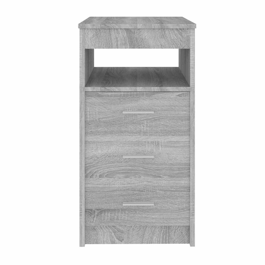 vidaXL Sideboard mit Schubladen Grau Sonoma 40x50x76 cm Holzwerkstoff