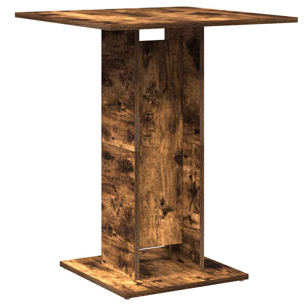 vidaXL Bistrotisch Räuchereiche 60x60x75 cm Holzwerkstoff