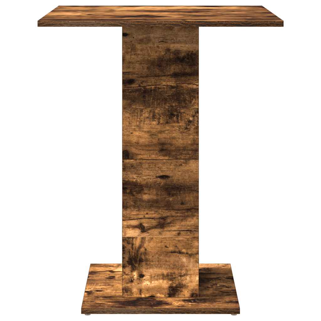 vidaXL Bistrotisch Räuchereiche 60x60x75 cm Holzwerkstoff
