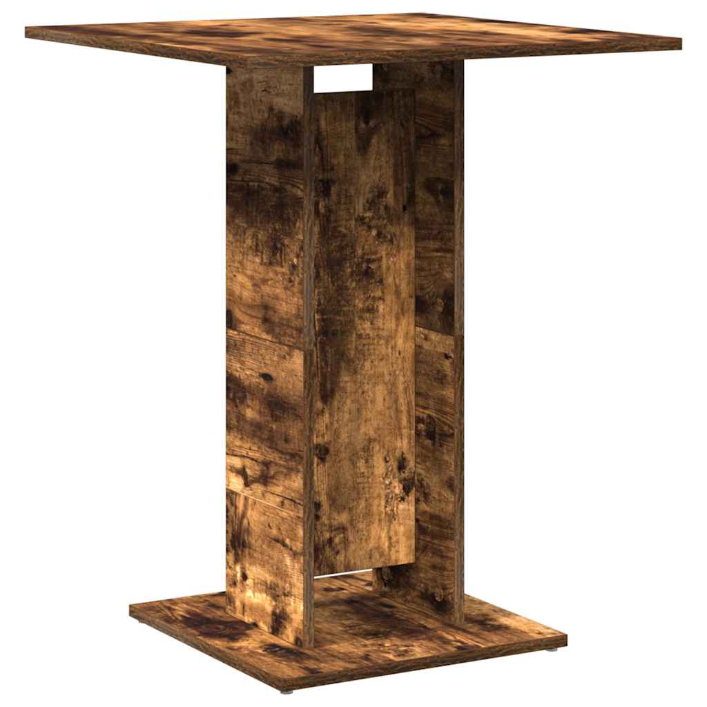 vidaXL Bistrotisch Räuchereiche 60x60x75 cm Holzwerkstoff