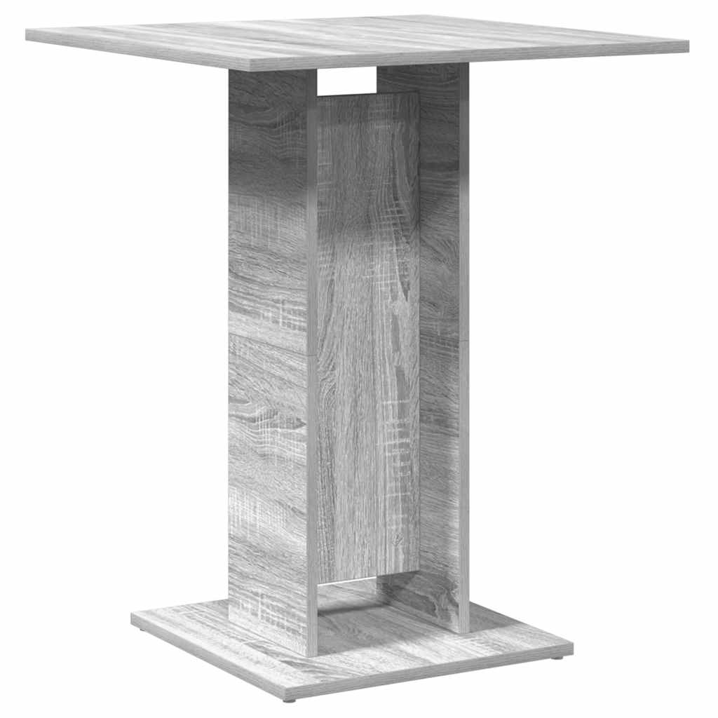 vidaXL Bistrotisch Grau Sonoma 60x60x75 cm Holzwerkstoff