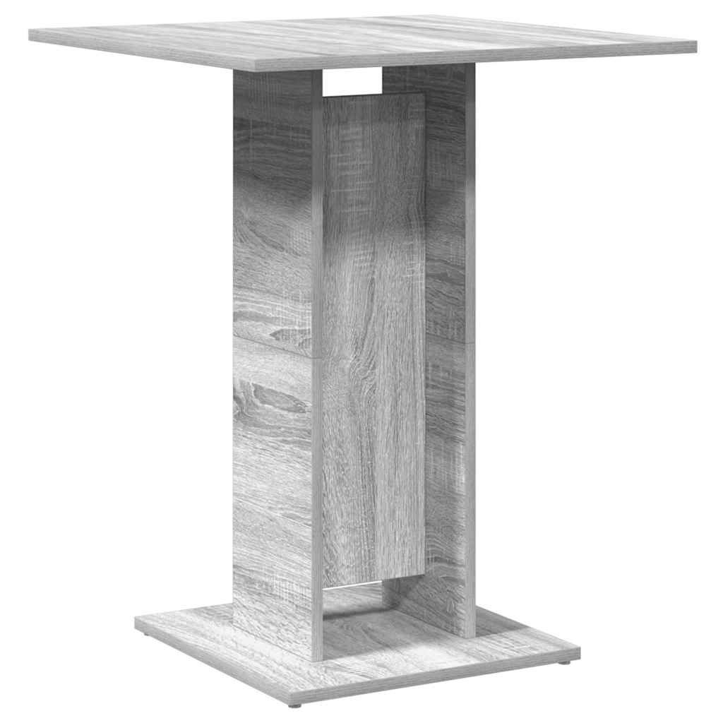 vidaXL Bistrotisch Grau Sonoma 60x60x75 cm Holzwerkstoff