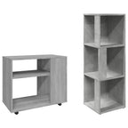 vidaXL Beistelltisch Grau Sonoma 70x35x55 cm Holzwerkstoff