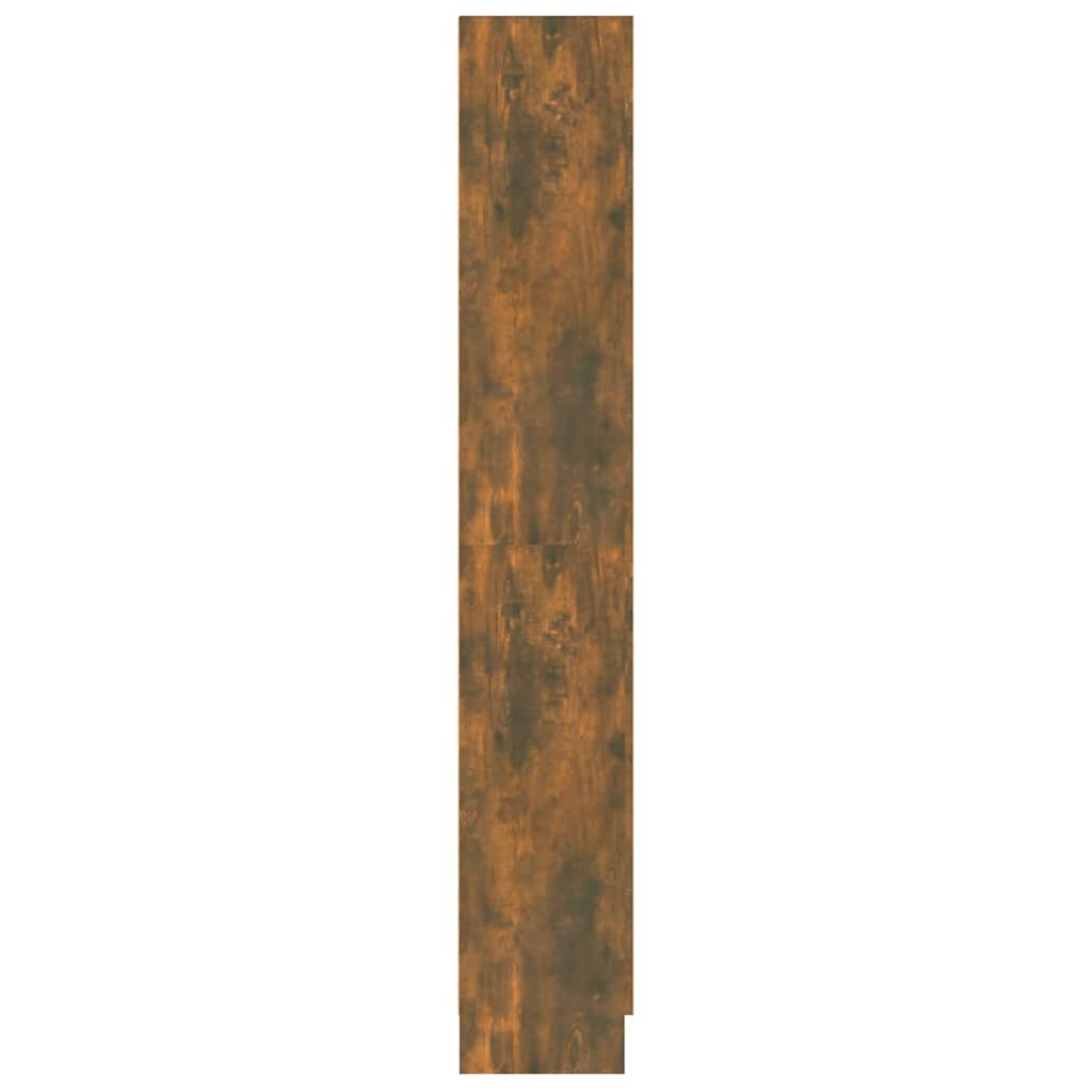 vidaXL Bücherschrank Räuchereiche 82,5x30,5x185,5 cm Holzwerkstoff