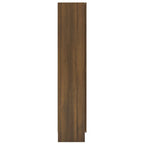 vidaXL Vitrinenschrank Braun Eiche-Optik 82,5x30,5x150cm Holzwerkstoff