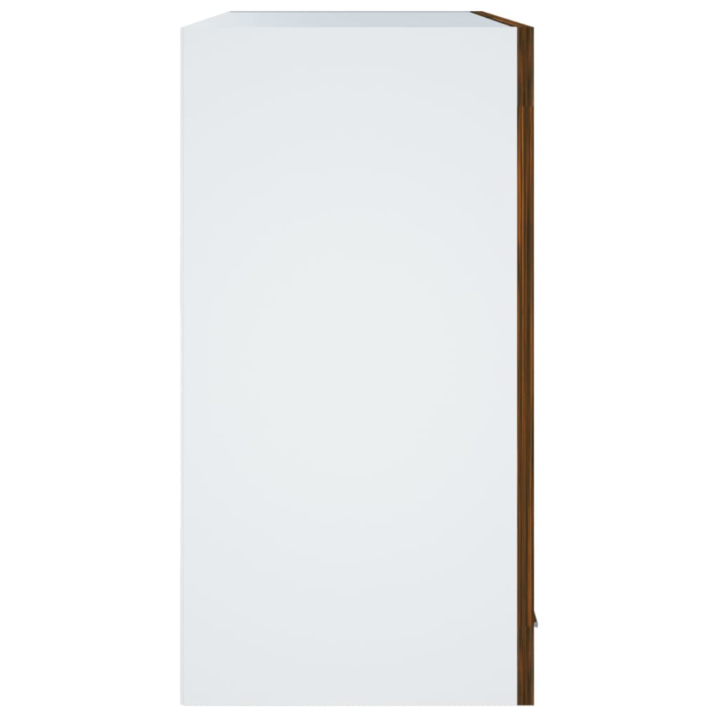 vidaXL Hängeschrank Lyon Glas Räuchereiche 60x31x60 cm Holzwerkstoff