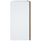 vidaXL Hängeschrank Lyon Glas Räuchereiche 60x31x60 cm Holzwerkstoff
