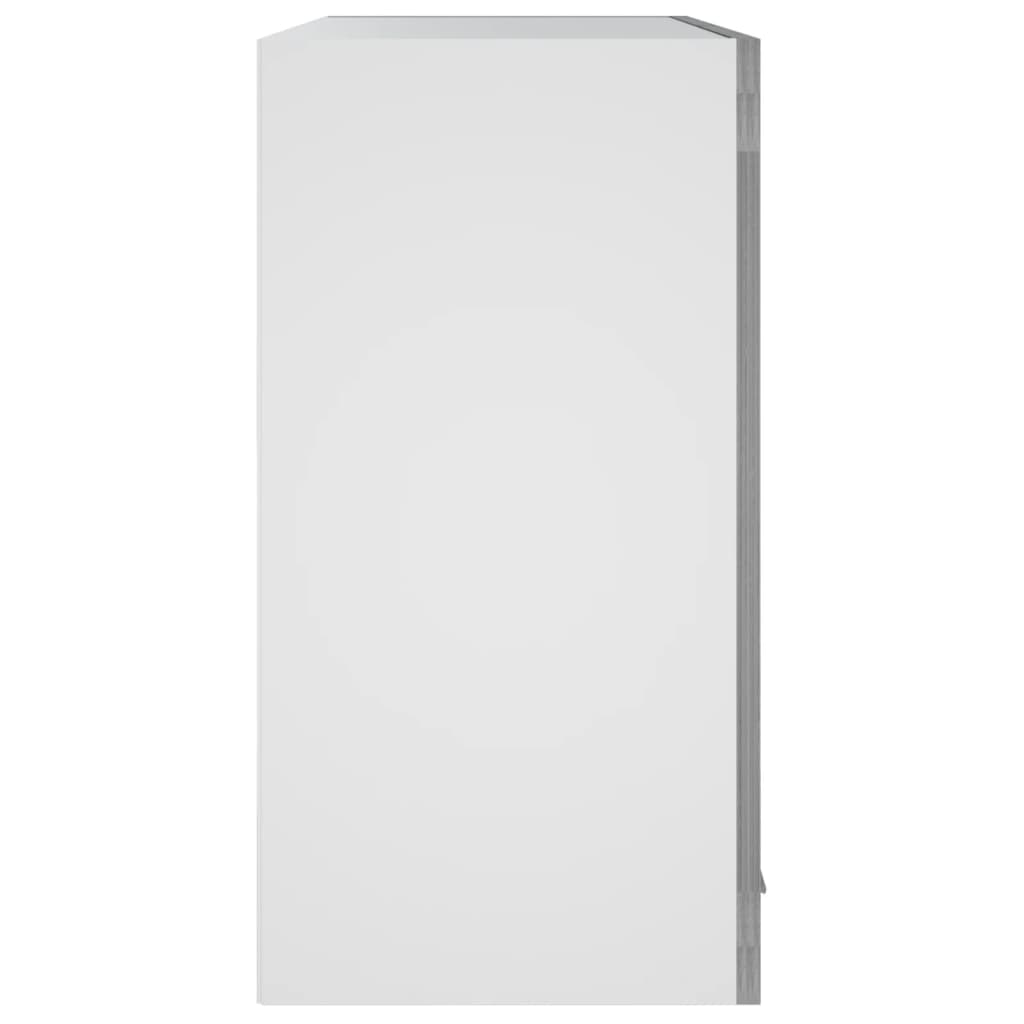 vidaXL Hängeschrank Lyon Glas Grau Sonoma 60x31x60 cm Holzwerkstoff