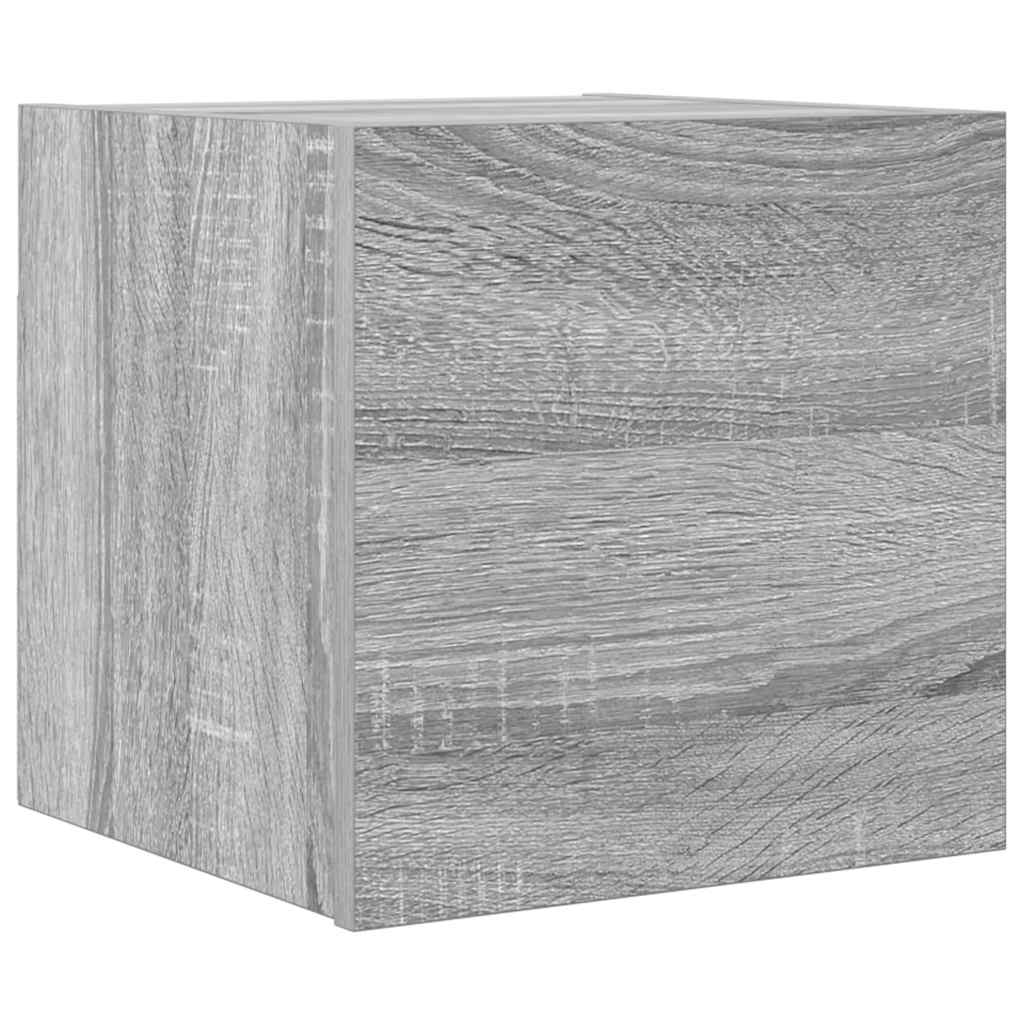 vidaXL TV-Wandschrank Grau Sonoma 30,5x30x30 cm