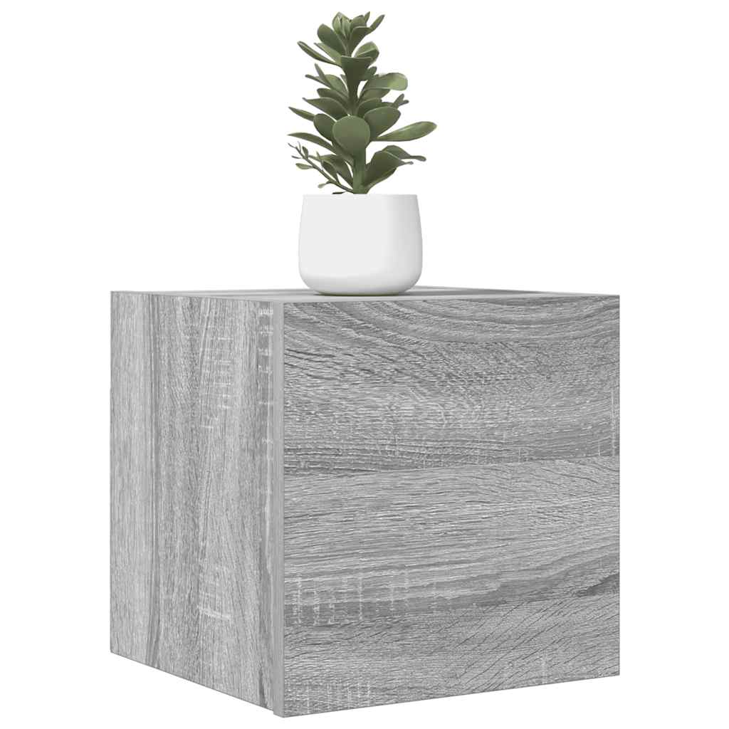 vidaXL TV-Wandschrank Grau Sonoma 30,5x30x30 cm