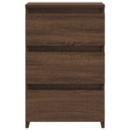 vidaXL Nachttische 2 Stk. Braun Eiche 40x35x62,5 cm Holzwerkstoff