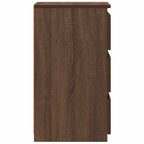 vidaXL Nachttische 2 Stk. Braun Eiche 40x35x62,5 cm Holzwerkstoff