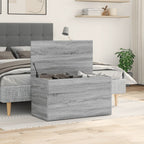 vidaXL Aufbewahrungstruhe Grau Sonoma 84x42x46 cm Holzwerkstoff