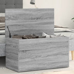 vidaXL Aufbewahrungstruhe Grau Sonoma 84x42x46 cm Holzwerkstoff
