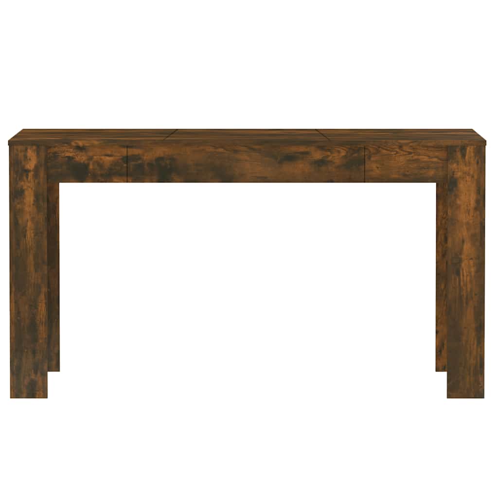 vidaXL Esstisch Räuchereiche 140x74,5x76 cm Holzwerkstoff