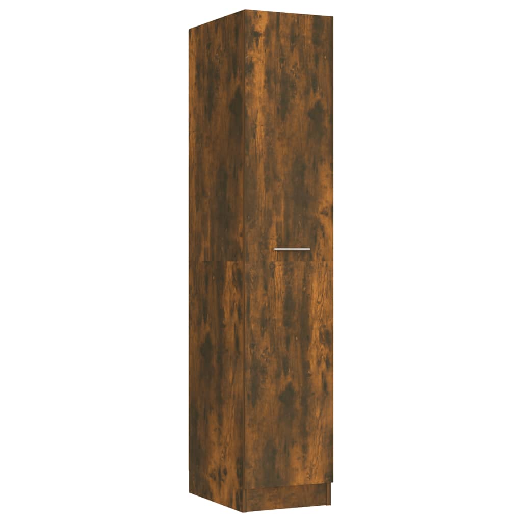 vidaXL Apothekerschrank Räuchereiche 30x42,5x150 cm Holzwerkstoff