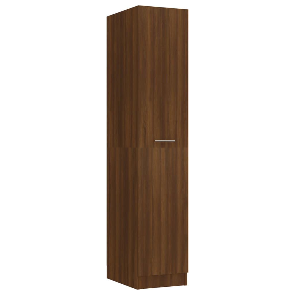 vidaXL Apothekerschrank Braun Eichen-Optik 30x42,5x150cm Holzwerkstoff