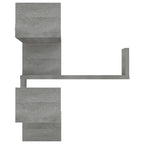 vidaXL Wand-Eckregale 2 Stk. Grau Sonoma 40x40x50 cm Holzwerkstoff