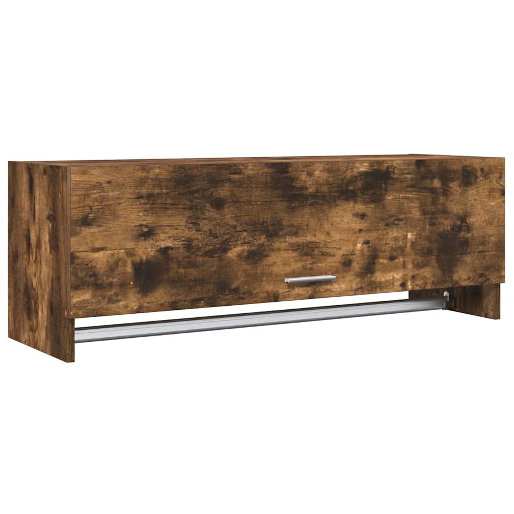 vidaXL Kleiderschrank Räuchereiche 100x32,5x35 cm Holzwerkstoff