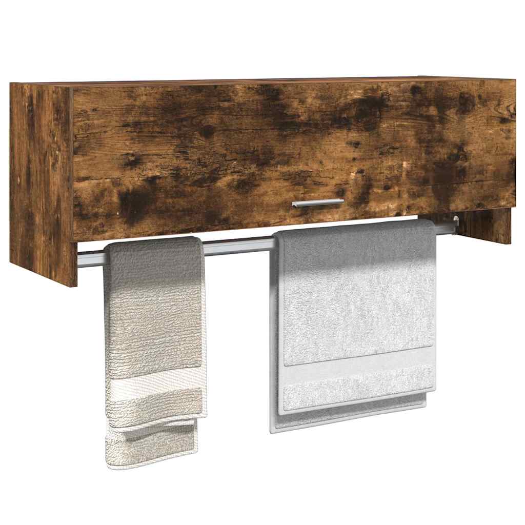 vidaXL Kleiderschrank Räuchereiche 100x32,5x35 cm Holzwerkstoff