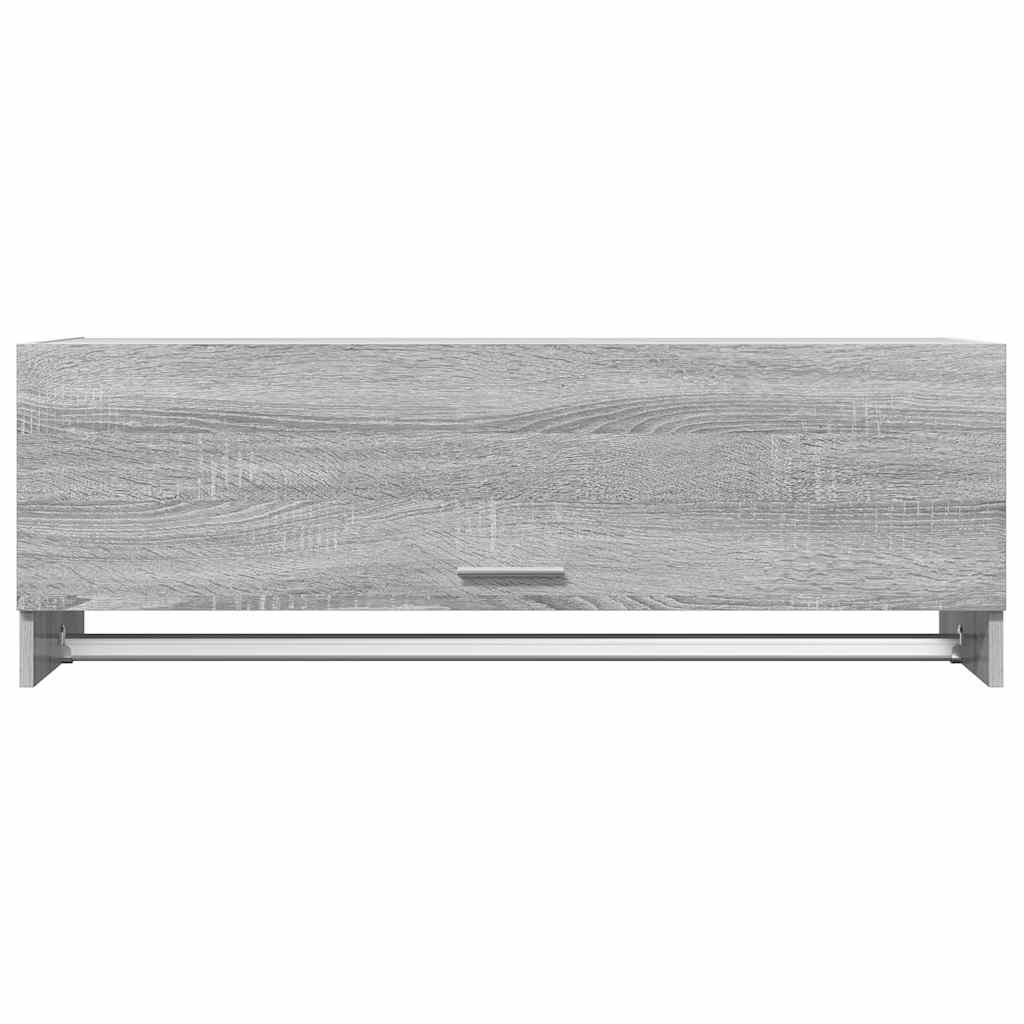 vidaXL Kleiderschrank Grau Sonoma 100x32,5x35 cm Holzwerkstoff