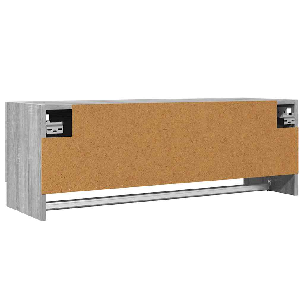 vidaXL Kleiderschrank Grau Sonoma 100x32,5x35 cm Holzwerkstoff