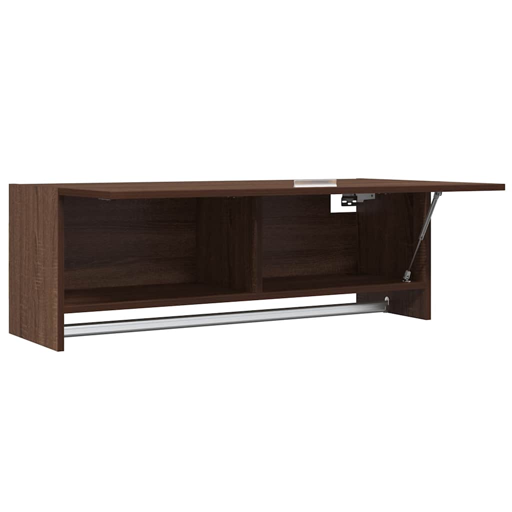 vidaXL Kleiderschrank Braun Eichen-Optik 100x32,5x35 cm Holzwerkstoff