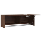 vidaXL Kleiderschrank Braun Eichen-Optik 100x32,5x35 cm Holzwerkstoff