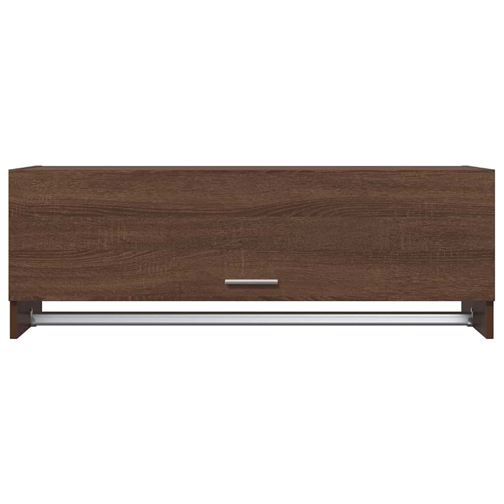 vidaXL Kleiderschrank Braun Eichen-Optik 100x32,5x35 cm Holzwerkstoff