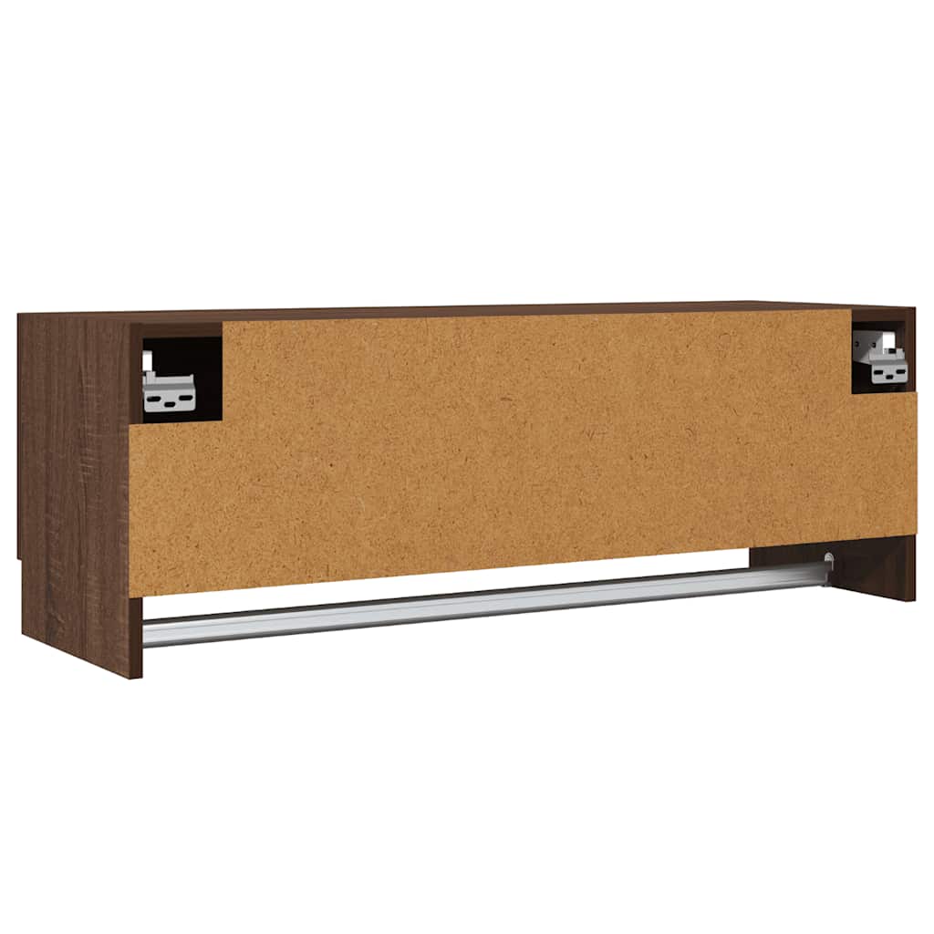 vidaXL Kleiderschrank Braun Eichen-Optik 100x32,5x35 cm Holzwerkstoff