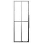 vidaXL Duschkabine Halbmatt ESG 80x80x180 cm Schwarz