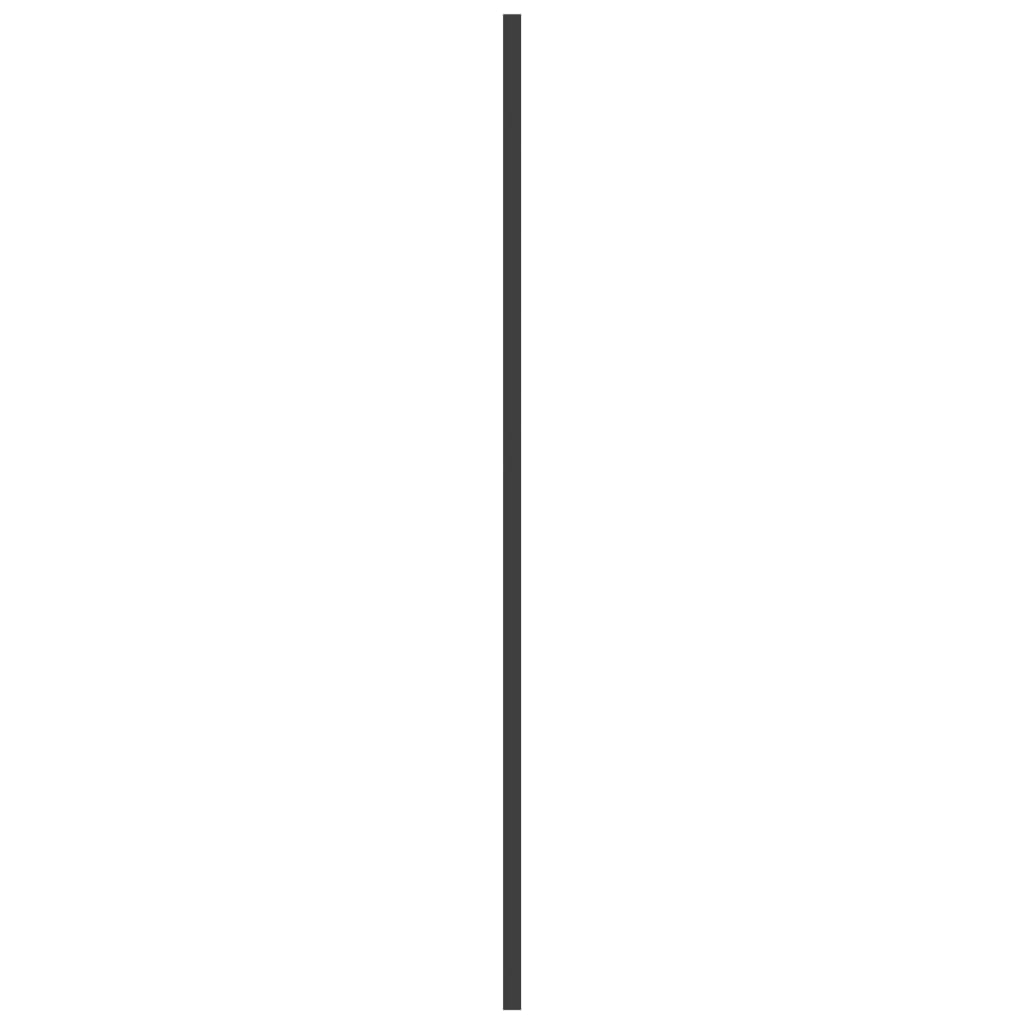 vidaXL Badewannenfaltwand 3-teilig 130x130 cm ESG Schwarz