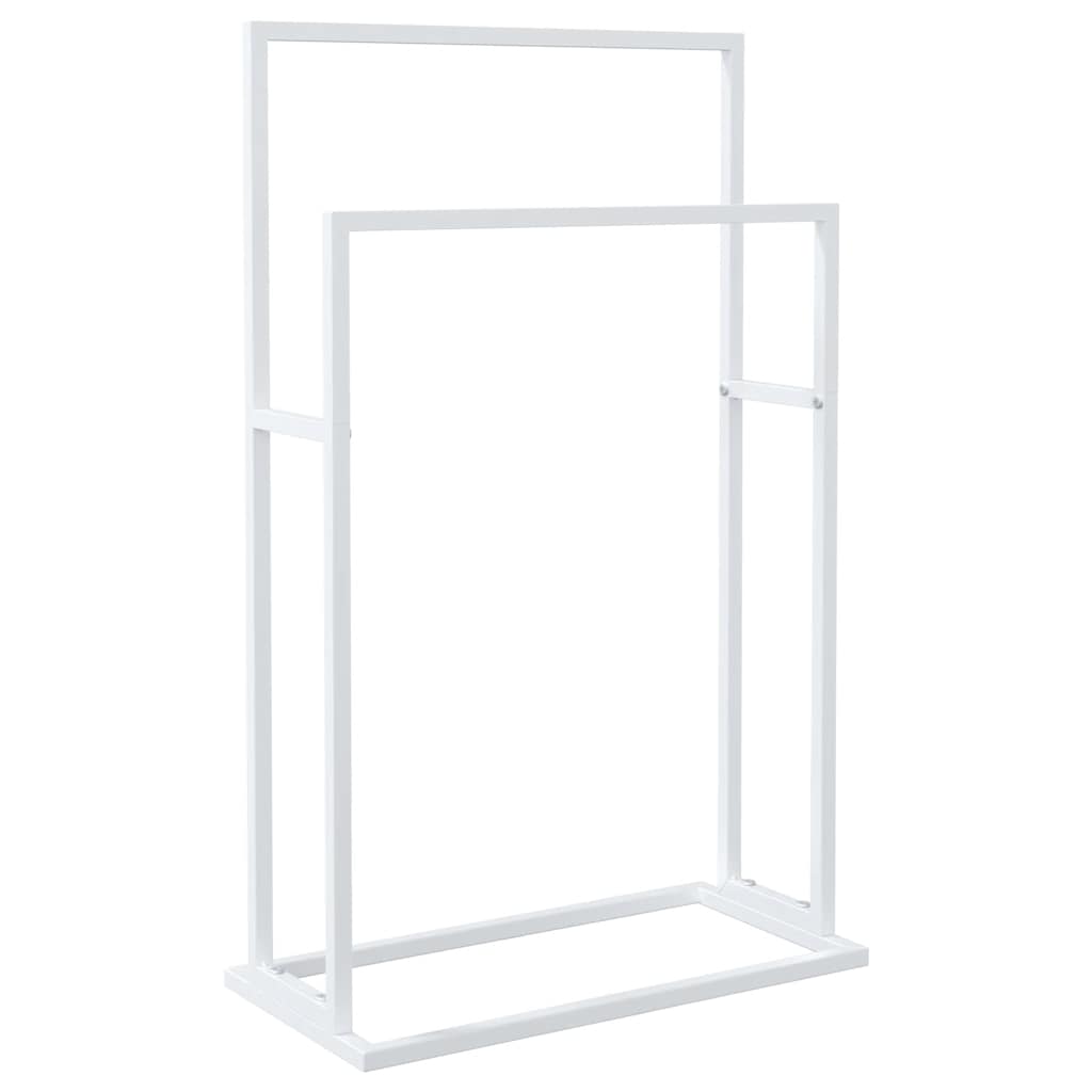 vidaXL Handtuchständer Weiß 48x24x78,5 cm Eisen