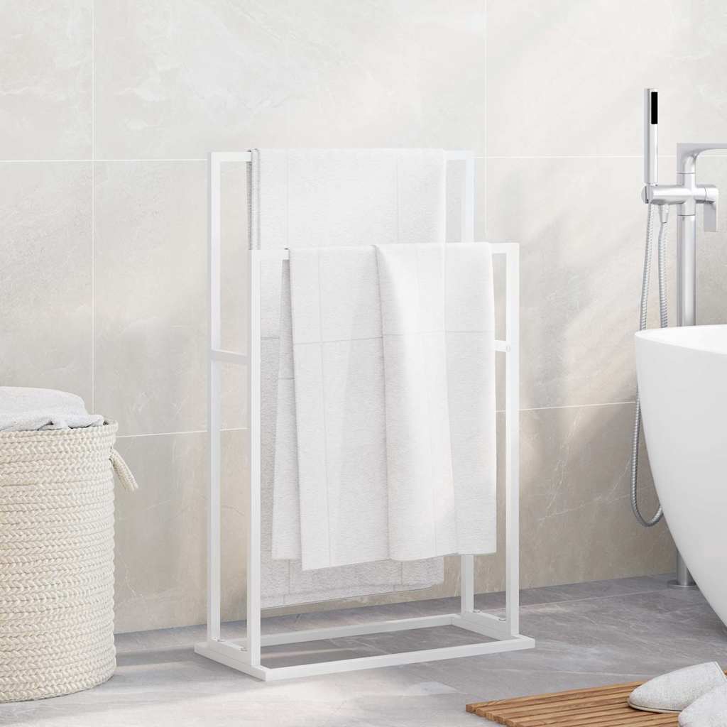 vidaXL Handtuchständer Weiß 48x24x78,5 cm Eisen