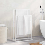 vidaXL Handtuchständer Weiß 48x24x78,5 cm Eisen