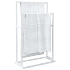vidaXL Handtuchständer Weiß 48x24x78,5 cm Eisen