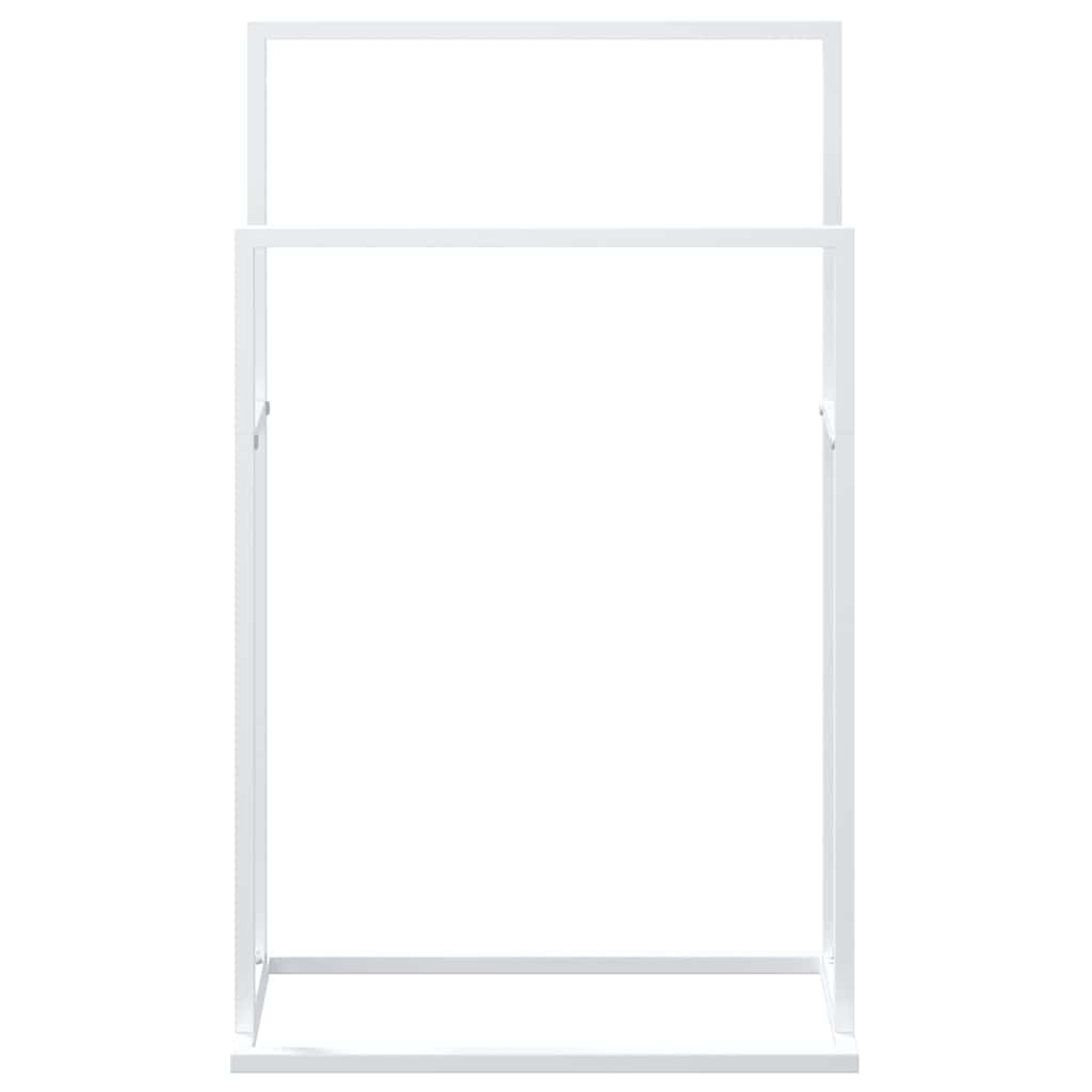 vidaXL Handtuchständer Weiß 48x24x78,5 cm Eisen