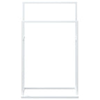 vidaXL Handtuchständer Weiß 48x24x78,5 cm Eisen