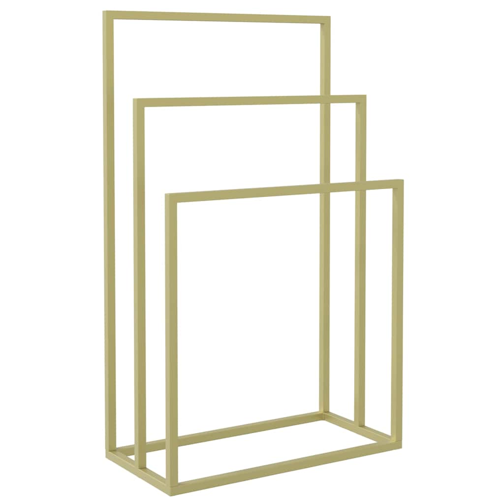 vidaXL Handtuchständer Golden 48x24x79 cm Eisen