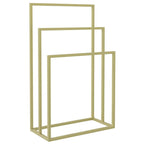vidaXL Handtuchständer Golden 48x24x79 cm Eisen