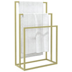 vidaXL Handtuchständer Golden 48x24x79 cm Eisen