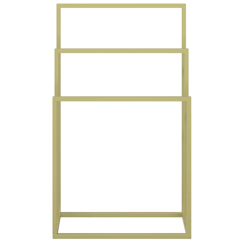 vidaXL Handtuchständer Golden 48x24x79 cm Eisen
