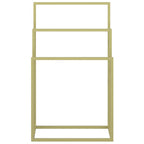 vidaXL Handtuchständer Golden 48x24x79 cm Eisen