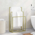 vidaXL Handtuchständer Golden 48x24x79 cm Eisen