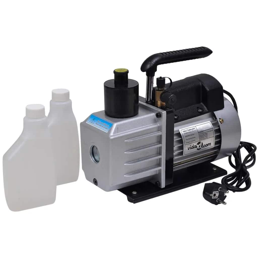 vidaXL Vakuumpumpe mit 2-Wege-Verteiler-Manometer Set für Klimaanlagen
