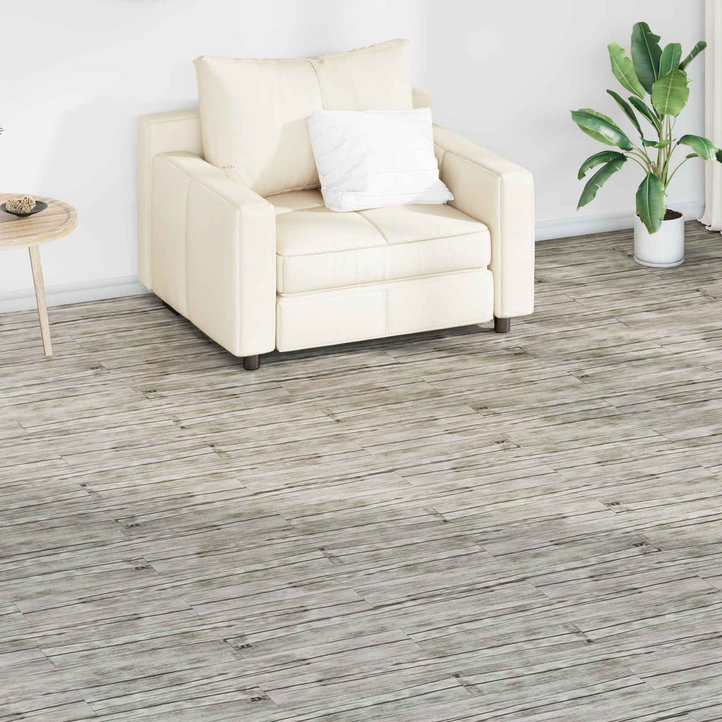 vidaXL Bodenplanken 2,51 m² 18 pcs PVC Eiche gewaschen