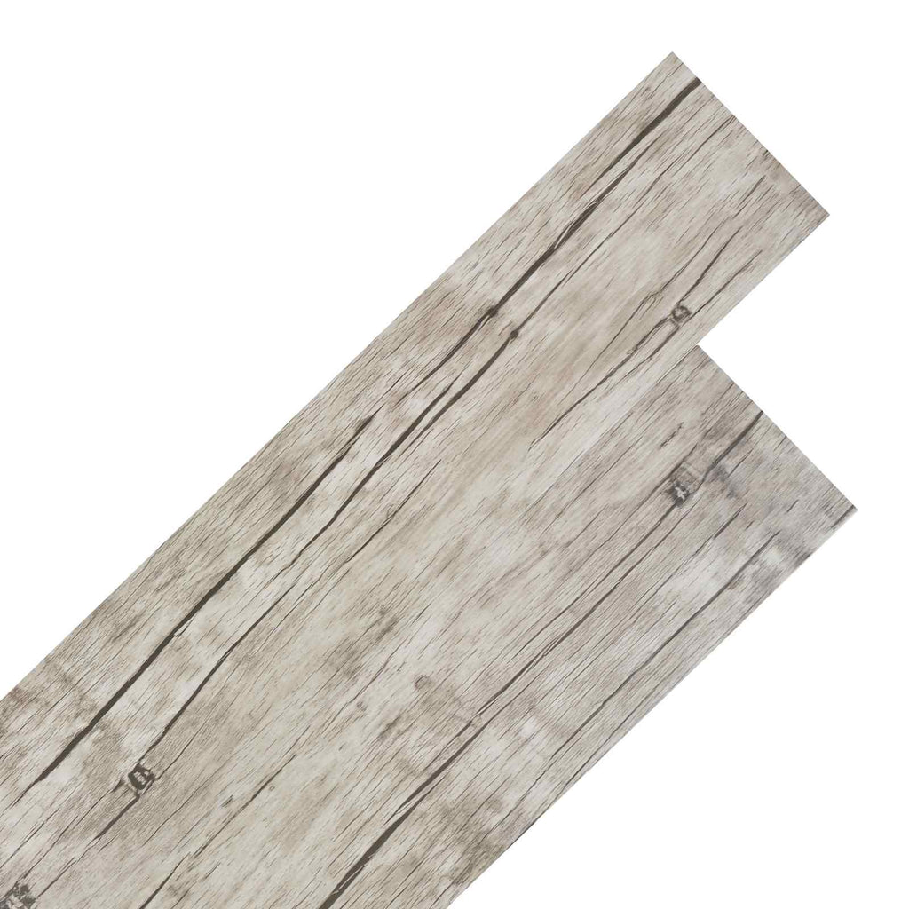 vidaXL Bodenplanken 2,51 m² 18 pcs PVC Eiche gewaschen