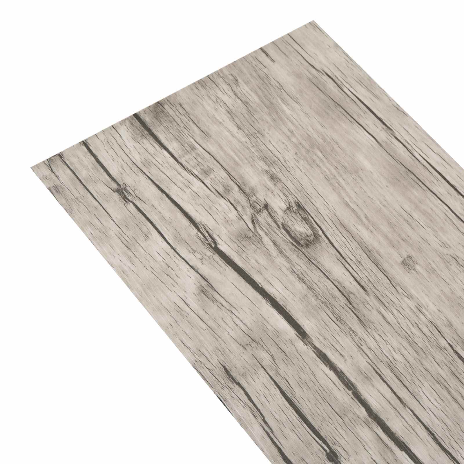 vidaXL Bodenplanken 2,51 m² 18 pcs PVC Eiche gewaschen
