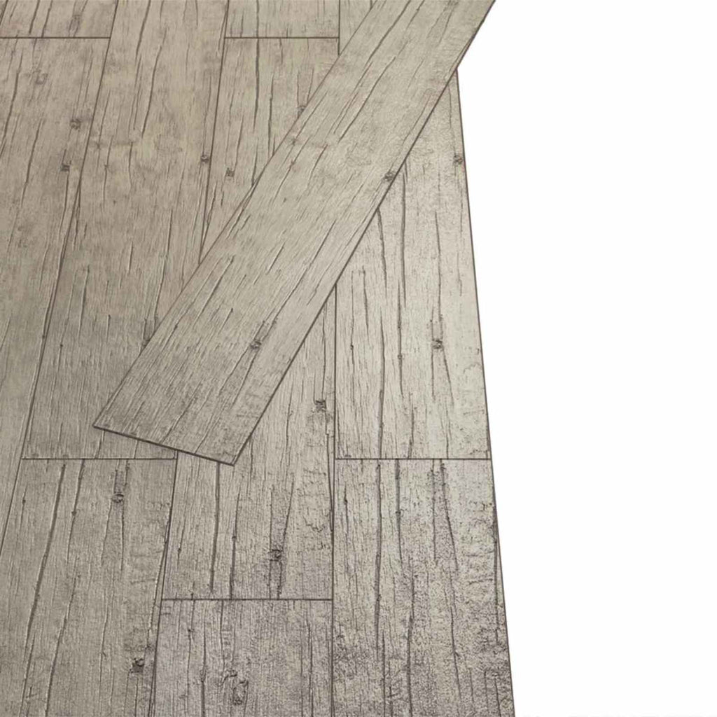 vidaXL Bodenplanken 2,51 m² 18 pcs PVC Eiche gewaschen